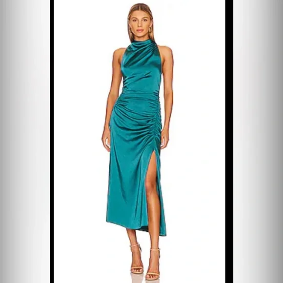 mermaid cut halter dress Lady Black Tie - Tessa Gown - Mermaid Halter Satin Gown main image 0